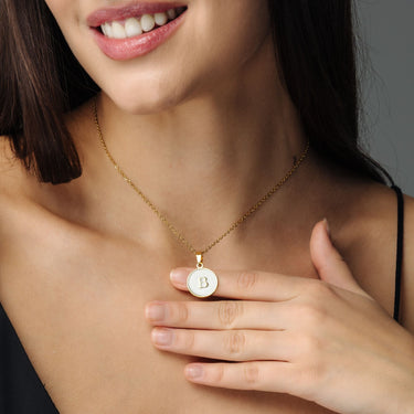 Gold Necklace for a Woman - Dreamy Initial Necklace - Woman Necklace - Letter Necklace - Silver Necklace Necklace Brother & Sisters